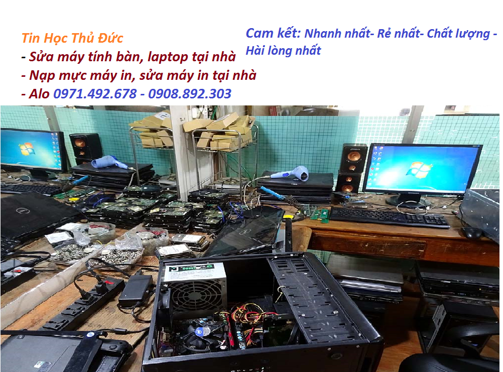 Sửa máy tính ở nhà Thủ Dầu Một