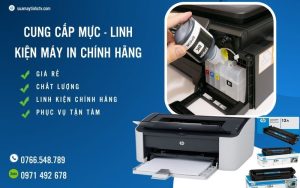 nạp mực máy in tại nhà Thủ Dầu Một